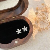 wholesale Metal material stud earrings for women, minimalist and small, unique and luxurious, perfect for sensitive ears, versatile and ideal as a gift for best friends-Sterling silver