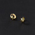 wholesale S925 Sterling Silver Fresh and Sweet Ins Niche Design Exquisite Minimalist Five-Pointed Star Ear Clasp M06302-0-4