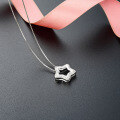 wholesale S925 sterling silver cross-border new trendy star personality pendant with diamond zirconia collarbone chain for women-0-2