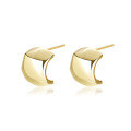 wholesale Metal 925 Sterling Silver Minimalist Ins Stud Earrings For Women,。-0-0