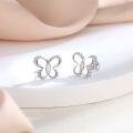 wholesale 925 Sterling Silver Butterfly Jewelry Set Four-Piece Cross-Border Bestseller Ring Necklace Earrings Set-0-2