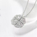 wholesale 925 Sterling Silver Four-leaf Clover Pendant Necklace For Women-0-5