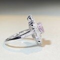 wholesale S925 Sterling Silver Iced Cut Ring European and American Cross-Border Live Streaming Hit Middle East Luxury Full Diamond Ring Pink Diamond Ring for Women-0-1