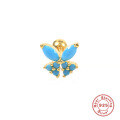 wholesale S925 Sterling Silver Single Butterfly-shaped Screw Ear Cuff, Cross-border Creative Fashion Earring-0-13
