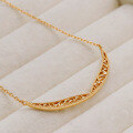 wholesale S925 Silver Plated 14K Gold Japanese Retro Light Luxury Hollow-Out Wing Necklace-0-2