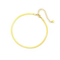 wholesale S925 Silver Minimalist French Cross-border Women's Hip-hop Cuban Chain Ankle Bracelet, Fashionable And Versatile-Anklet-L851-Gold&gt;925 Silver