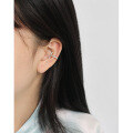 wholesale S925 Sterling Silver 311 Korean Version Ins New Simple and Versatile Cross Design Ear Clips for Women Without Piercings-0-2