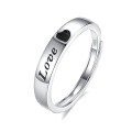 wholesale S925 Sterling Silver Original Design High-end Couple Rings Adjustable Plain Band Rings Valentine's Day Gift-0-155