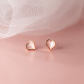 wholesale S925 silver Korean-style heart resin earrings, sweet and elegant with a girly charm, minimalist ear accessories M04143-0-3