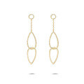 wholesale 925 Silver Plated Teardrop Earrings Japanese Design Dangling Drop Earrings for Layered Wear-0-3