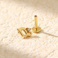 wholesale 925 Sterling Silver Piercing Studs Earrings Twelve Zodiac With Flat Back  For Women-0-23
