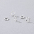wholesale S925 Sterling Silver Mobius Loop Closed Circle Round Spacer Bead Gasket DIY Stringing Accessories-0-1