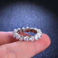 S925 Silver Heart Ring with Moissanite, Live Factory Direct-0-2