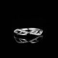 S925 Silver Moissanite Branch Asymmetric Wedding Ring, 1 Carat, Cross-Border Supply-0-0
