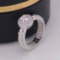 wholesale S925 sterling silver 50mm round pink diamond fireworks-cut ring, skin-brightening-0-1