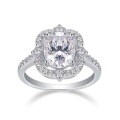 Metal Overlay Stackable IMS Silver Moissanite Ring Custom Processing-0-3