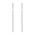 wholesale S925 Sterling Silver Geometric Vertical Bar Ear Studs, Minimalist and Versatile Earrings for Women-0-4