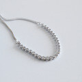 wholesale S925 Sterling Silver SA095 Korean-style Creative and Unique Handmade Snake Bone Chain Zircon Adjustable Bead Bracelet Jewelry-0-1