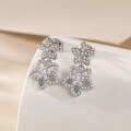 wholesale S925 Sterling Silver Zirconia Tassel Earrings Luxury Brand Earrings Wholesale-0-2