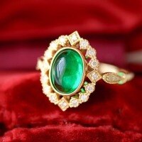 wholesale S925 sterling silver full-body French retro light luxury ring for women, fashionable and versatile for daily wear, new style-BZ0530-Gold>US Size 6