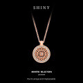 S925 Silver Eight Treasures Compass Pendant Lotus Necklace-0-4