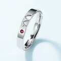 wholesale S925 Sterling Silver New Simple Lovebird Couple Rings Fashionable Popular Valentine's Day Gift-0-4