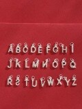 wholesale Metal 999 Sterling Silver, Pendant Letter Necklace for Men and Women, Separate Pendant Without Chain, Silver Jewelry DIY Bracelet Accessory-0-5