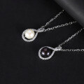 wholesale S925 Sterling Silver Natural Freshwater Pearl Necklace, Fashionable and Luxurious Personalized Elegance Collarbone Chain Pendant-0-1