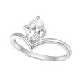 wholesale 10/14/18k White Gold, Rose Gold, Yellow Gold Dainty Ins Style Moissanite Ring for Hand Shape Enhancement-0-5