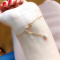 wholesale S925 sterling silver double pearl bracelet for women, featuring shell pearls, simple and stylish, elegant for daily wear and versatile pairing-0-2