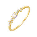 wholesale 14K gold-plated silver jewelry, Japanese retro lightweight luxury style natural blue moonstone zircon ring wholesale-0-4