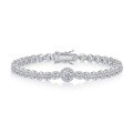 wholesale 925 Sterling Silver Fashionable with Moissanite Women's Bracelet-0-1