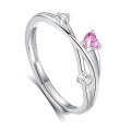 wholesale S925 Sterling Silver Original Design High-end Couple Rings Adjustable Plain Band Rings Valentine's Day Gift-0-116