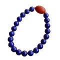 wholesale Metal material first: Natural Lapis Lazuli 8mm Old Mine Material Imperial Blue Single Strand Bracelet Imperial Blue Round Bead Bracelet Live Streaming Supply Chain-0-4