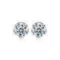 wholesale 925 Sterling Silver Ultra-Sparkling Zircon Stud Earrings for Men, Small and Dainty for Healing Piercings, Unisex Hip-Hop Minimalist Versatile Earrings with a Premium Feel-0-4