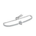 925 Silver Moissanite Teardrop Pear Simple Women's Bracelet Live Factory Direct-0-1