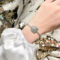 wholesale S925 silver new jewelry rose flower bracelet with high-carbon diamonds, small and trendy, designed for women-0-3