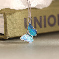 wholesale S925 Sterling Silver Butterfly Necklace Women'sins-0-1