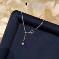 wholesale S925 sterling silver gold-plated adjustable slide chain necklace for women, universal for pendants-0-2