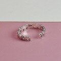 wholesale 925 Sterling Silver Elephant Ring New Retro Style Minimalist Niche Open Adjustable Band Finger Jewelry-0-2