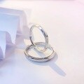 wholesale Sterling Silver Authentic Möbius Loop Couple Rings Pair, Niche Design, Light Luxury Holiday Gift for Girlfriend Matching Bands-0-2