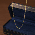 wholesale S925 Sterling Silver And 18k Gold Plated Wave Chain, A Delicate, Minimalist, And Versatile Women's Luxury Wholesale Necklace-0-4