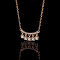 Sterling Silver Pendant with Moissanite, Chinese Style Bell and Tassel Necklace-0-0