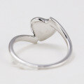 wholesale S925 silver plated with 14K gold, sweet and edgy heart-shaped ring for daily wear, sourced directly from jewelry manufacturers for wholesale-0-3