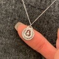 wholesale S925 Sterling Silver Rotating Gourd Pendant Necklace, New Chinese Style, Unique and Niche, Light Luxury Sweater Collarbone Chain-0-1