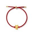 wholesale 925 silver gold-plated trendy New Chinese-style Guochao Feng five-blessing dragon bracelet with lucky bag red rope for wholesale-0-1