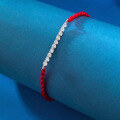 wholesale 925 Sterling Silver Adjustable Single-Row Red Rope Lucky Bracelet for Couples and Best Friends, Zhuo Fan Jewelry New Design-0-1