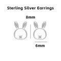 wholesale 925 Silver Cute Animal Pure Silver Stud Earrings Element Simple Minimalist Light Luxury Style Non-removable Earrings-0-32
