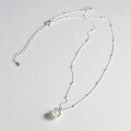 wholesale S925 Sterling Silver Fresh and Sweet Ins Style Niche Design Shell Pearl Necklace Y01690-0-3