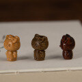 wholesale Metal material cartoon Hello Kitty bow cat rosewood green sandalwood handmade DIY wooden jewelry accessories natural sandalwood-0-3